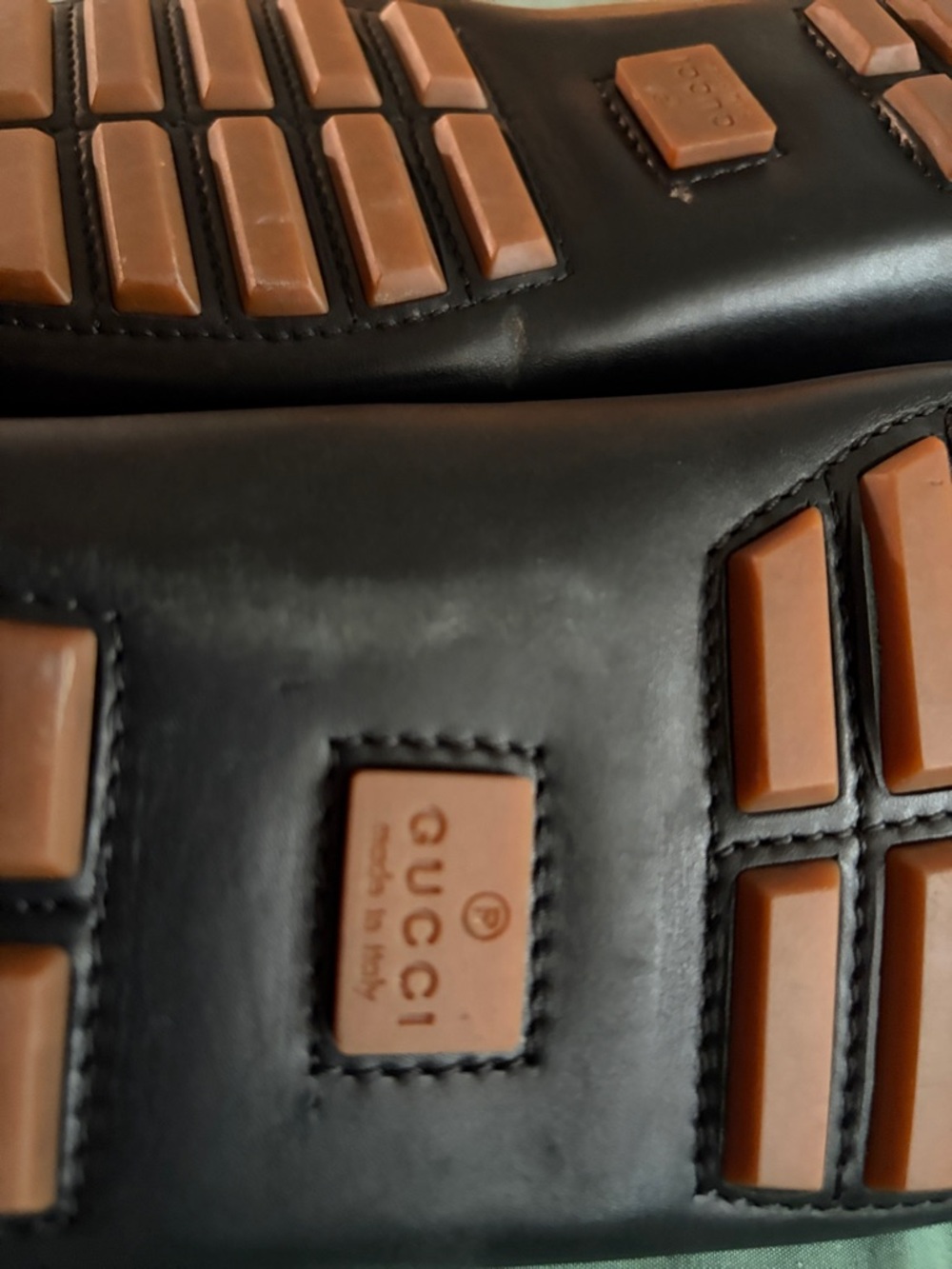 Gucci Men’s Dark Brown Leather Drivers with Bamboo Bit - Picture 4 of 5